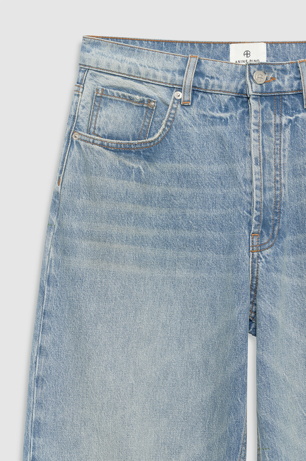 ANINE BING Manon Jean - Tux Blue - detail view