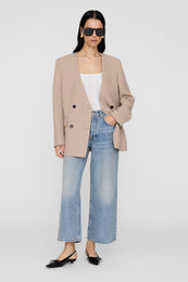 ANINE BING Maron Blazer - Fawn - On Model Front