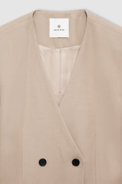 ANINE BING Maron Blazer - Fawn - Detail View