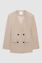 featured-img|ANINE BING Maron Blazer - Fawn - Front View 