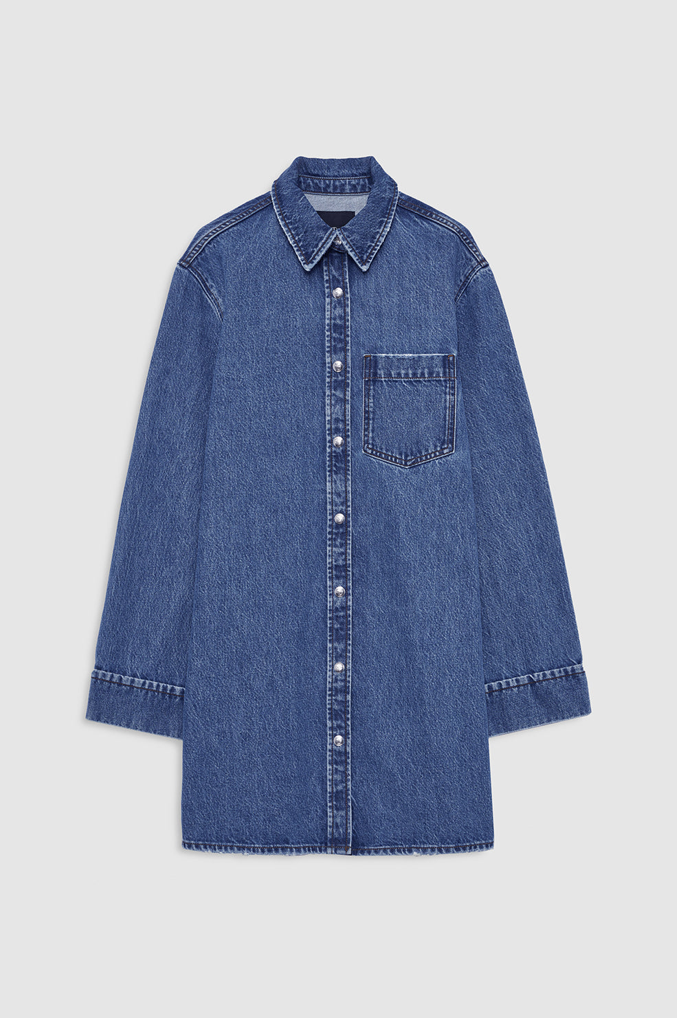 Mary Dress Long Sleeve - Freshwater Blue View 3