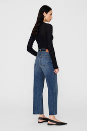 ANINE BING Matheo Cardigan - Black - On Model Back 