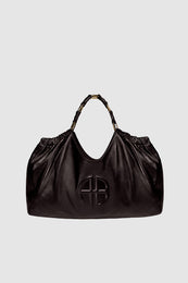 ANINE BING Medium Kate Tote - Dark Brown - Front View