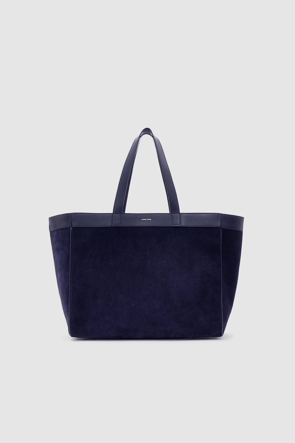 Medium Rio Tote - Navy Suede