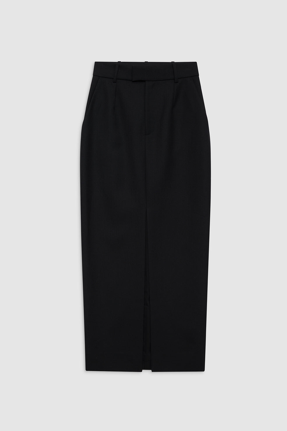 featured-img|ANINE BING Meredith Skirt - Black - Front View 