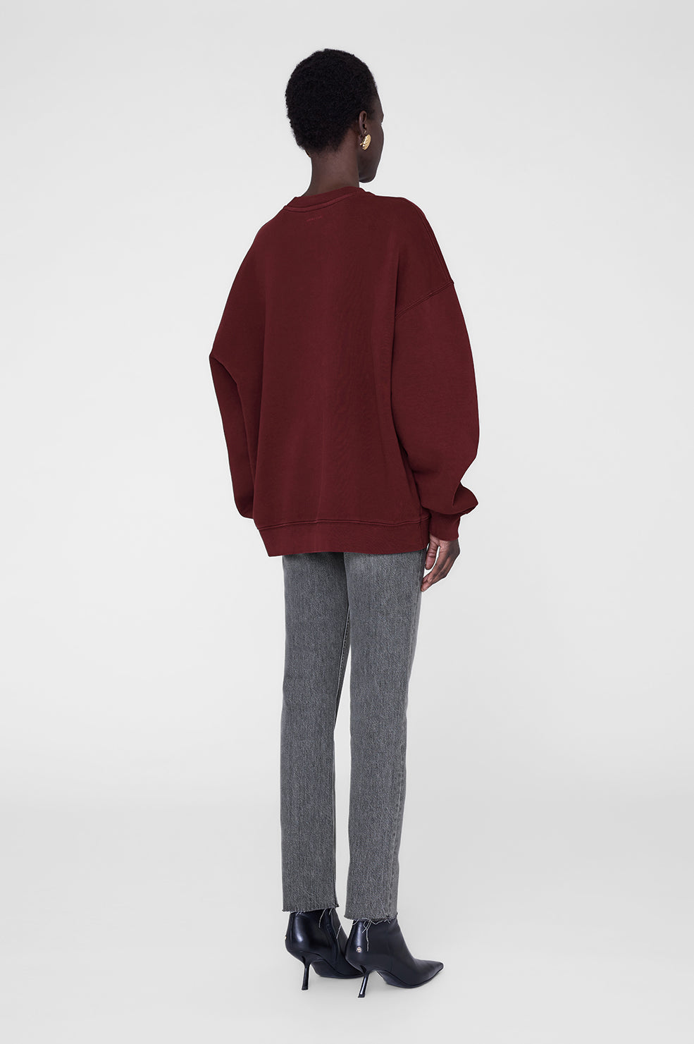 Miles Sweatshirt Chenille Signature - Cabernet