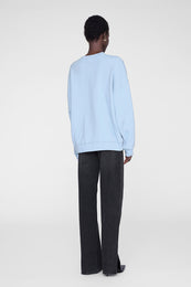 ANINE BING Miles Sweatshirt Anine Bing - Pale Blue - on model back