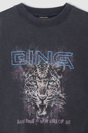 ANINE BING Miles Sweatshirt Leo Muse - Washed Black - detail view
