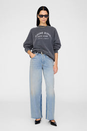 Miles Sweatshirt Ny - Washed Black XS