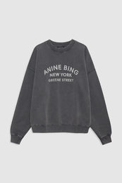 Miles Sweatshirt Ny - Washed Black XS