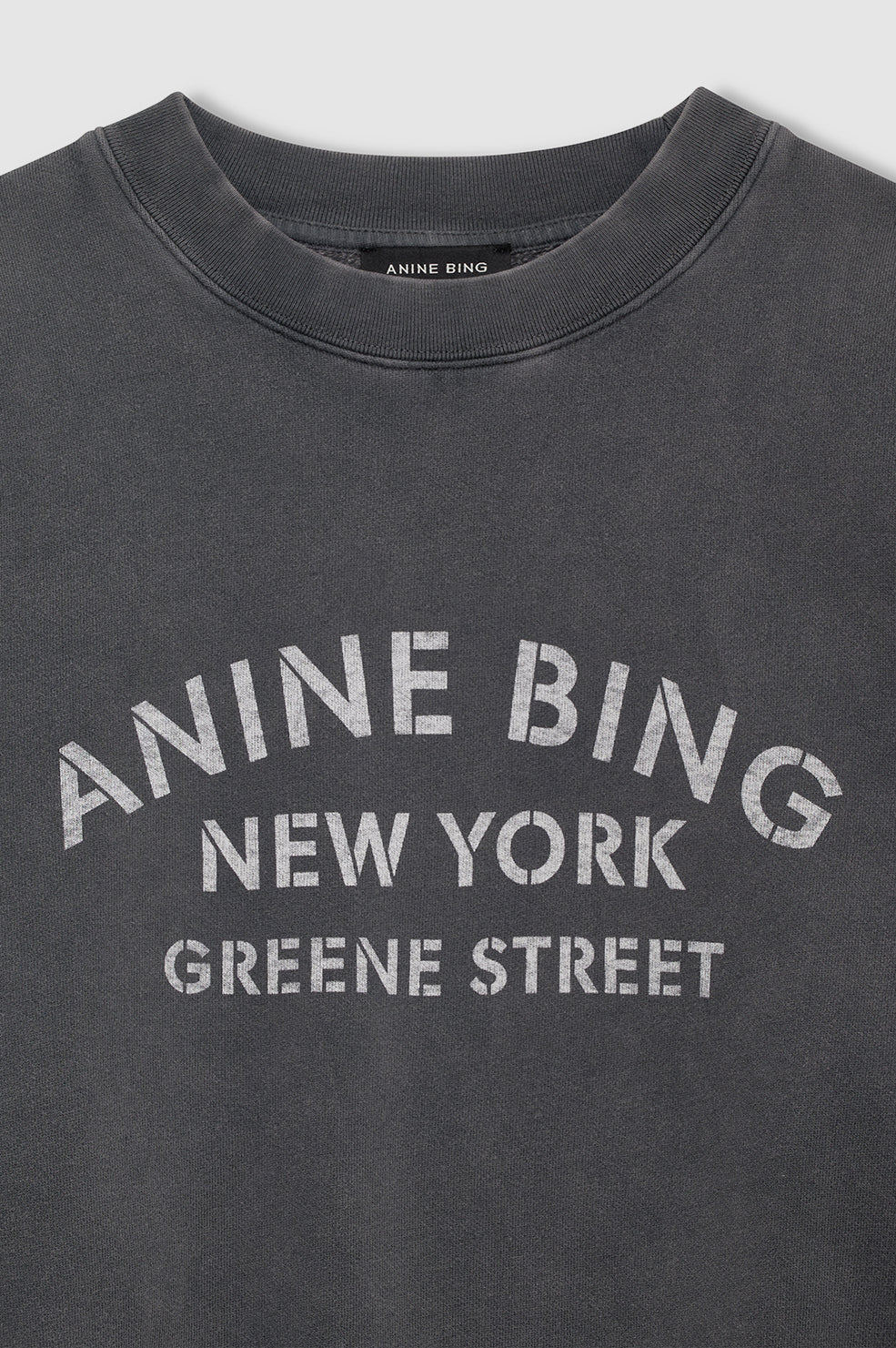 Miles Sweatshirt Ny - Washed Black View 3
