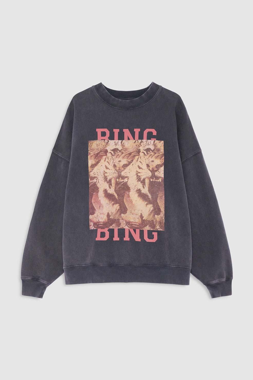 Miles Sweatshirt Tiger Bing - Washed Black View 3