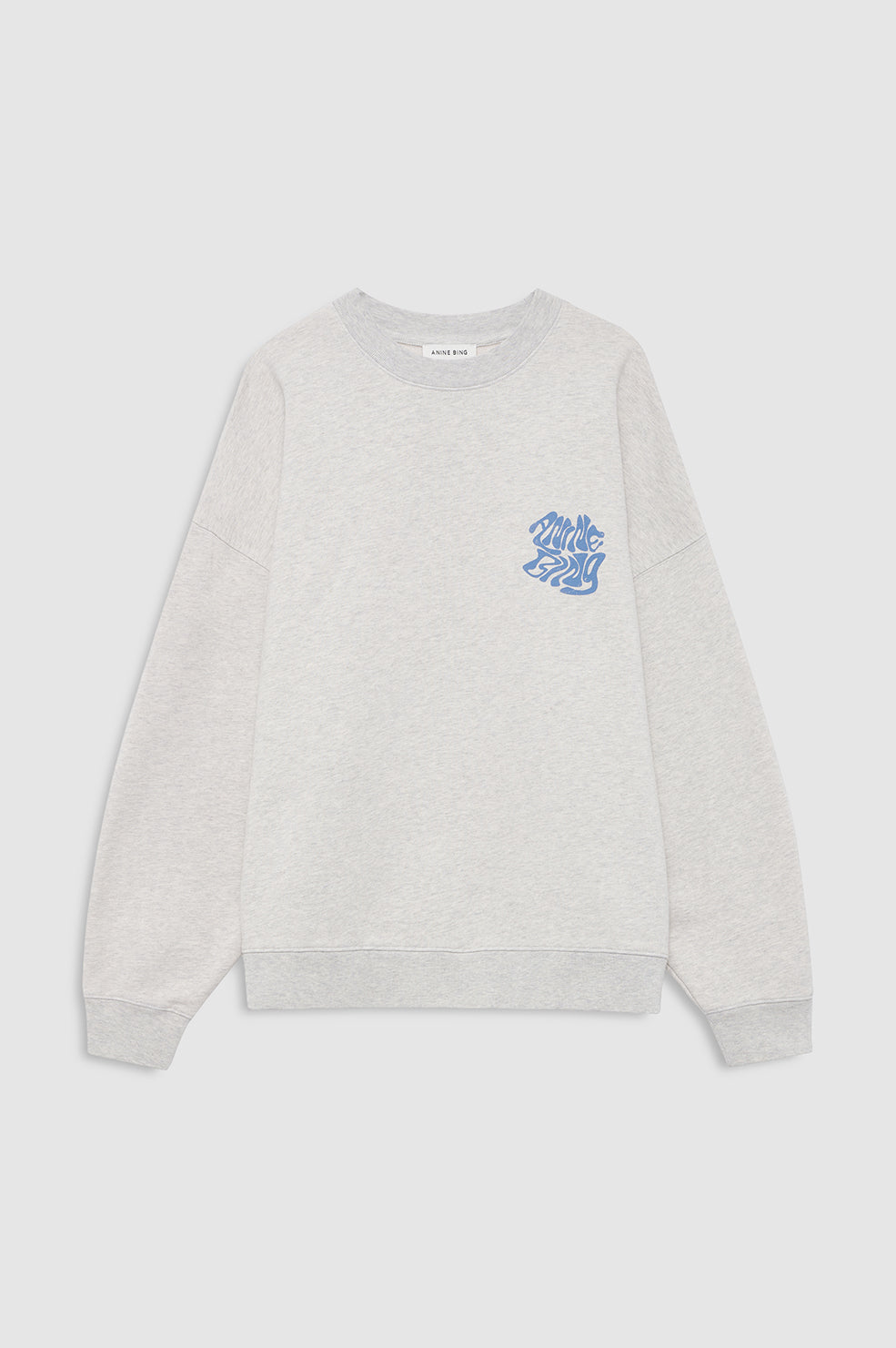 Miles Sweatshirt Waves - Heather Grey View 3