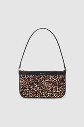 ANINE BING Mini Elly Bag - Leopard - Front View 