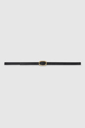 ANINE BING Mini Signature Link Belt - Black