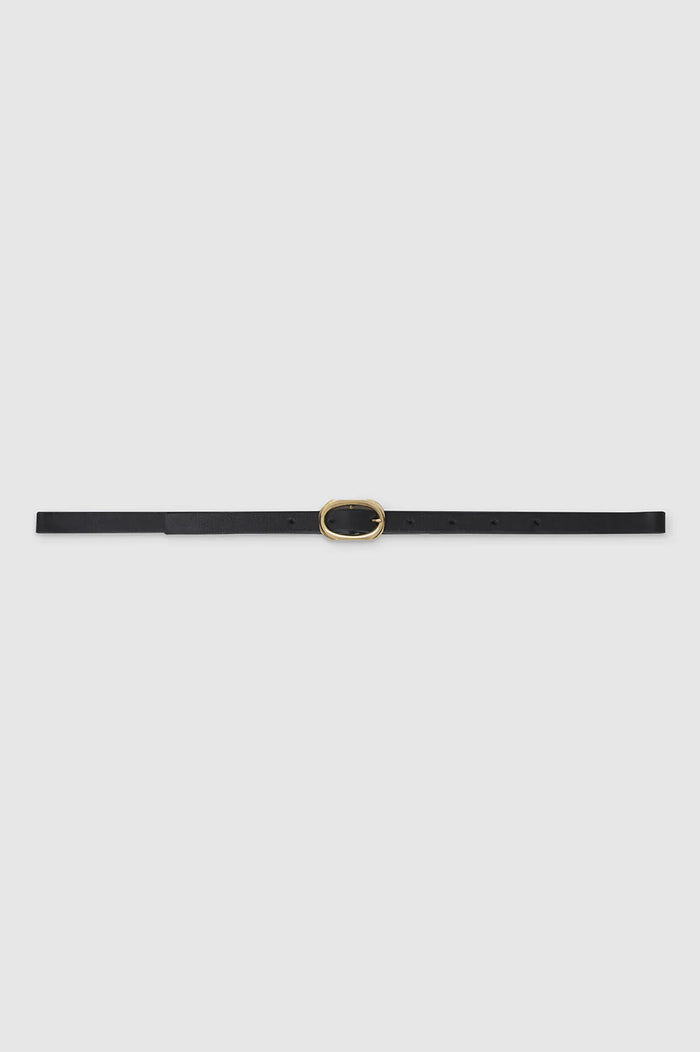 ANINE BING Mini Signature Link Belt - Black