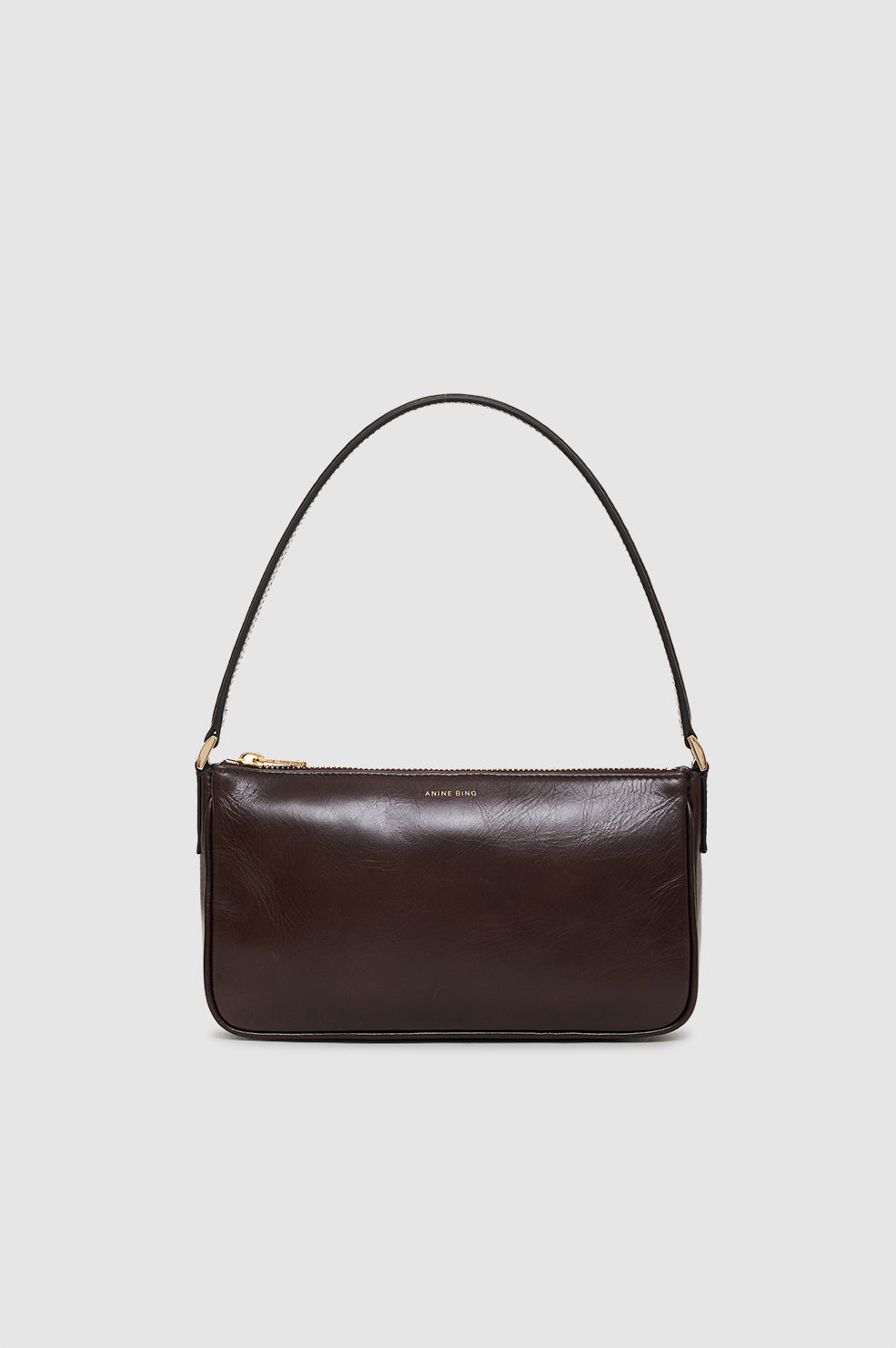 Mini Elly Bag - Oxblood Crinkled Patent View 1