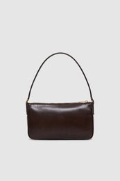 ANINE BING Mini Elly Bag - Dark Brown - Back View