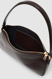 ANINE BING Mini Elly Bag - Dark Brown - Inside View
