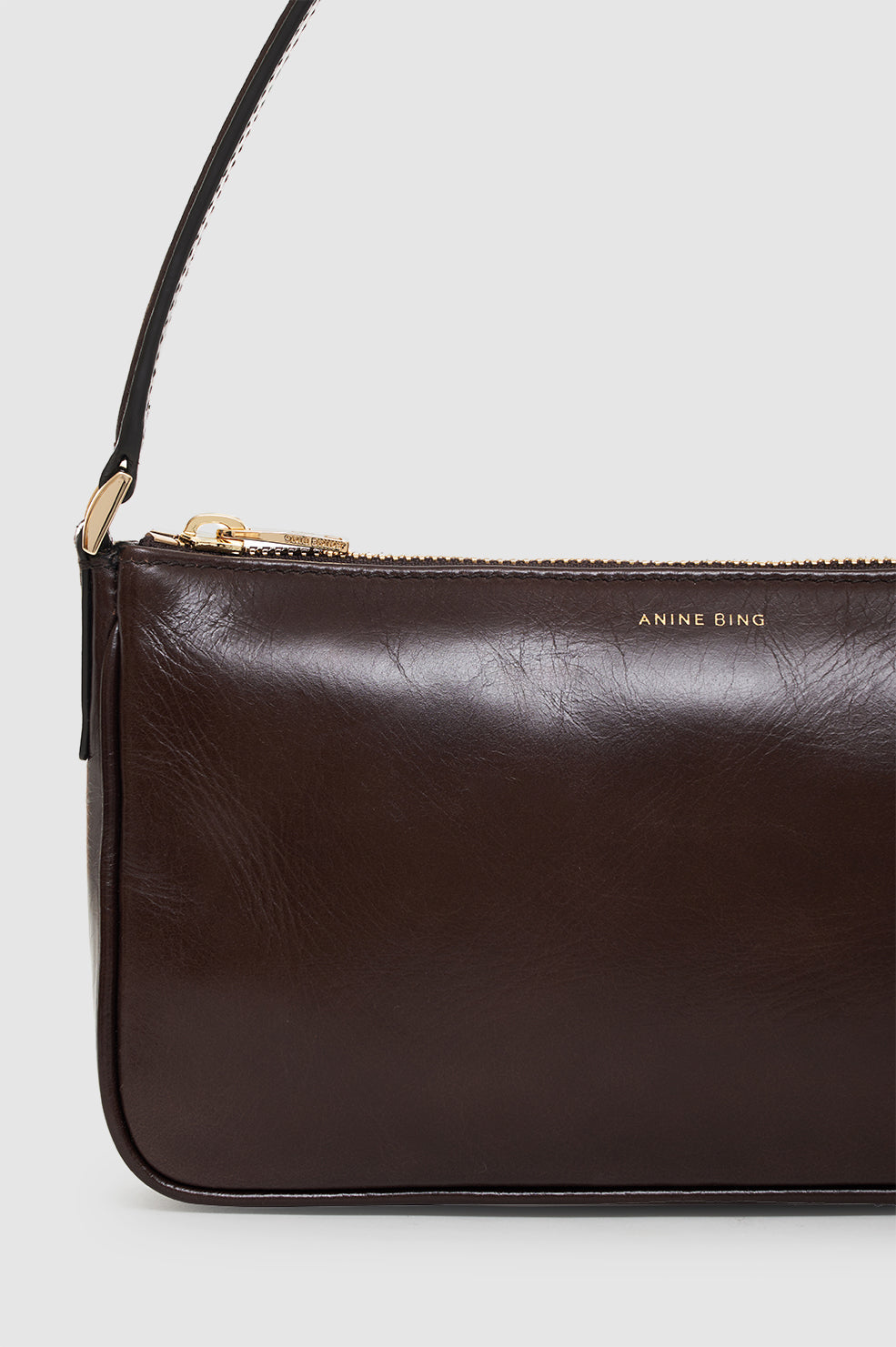 Mini Elly Bag - Oxblood Crinkled Patent View 5