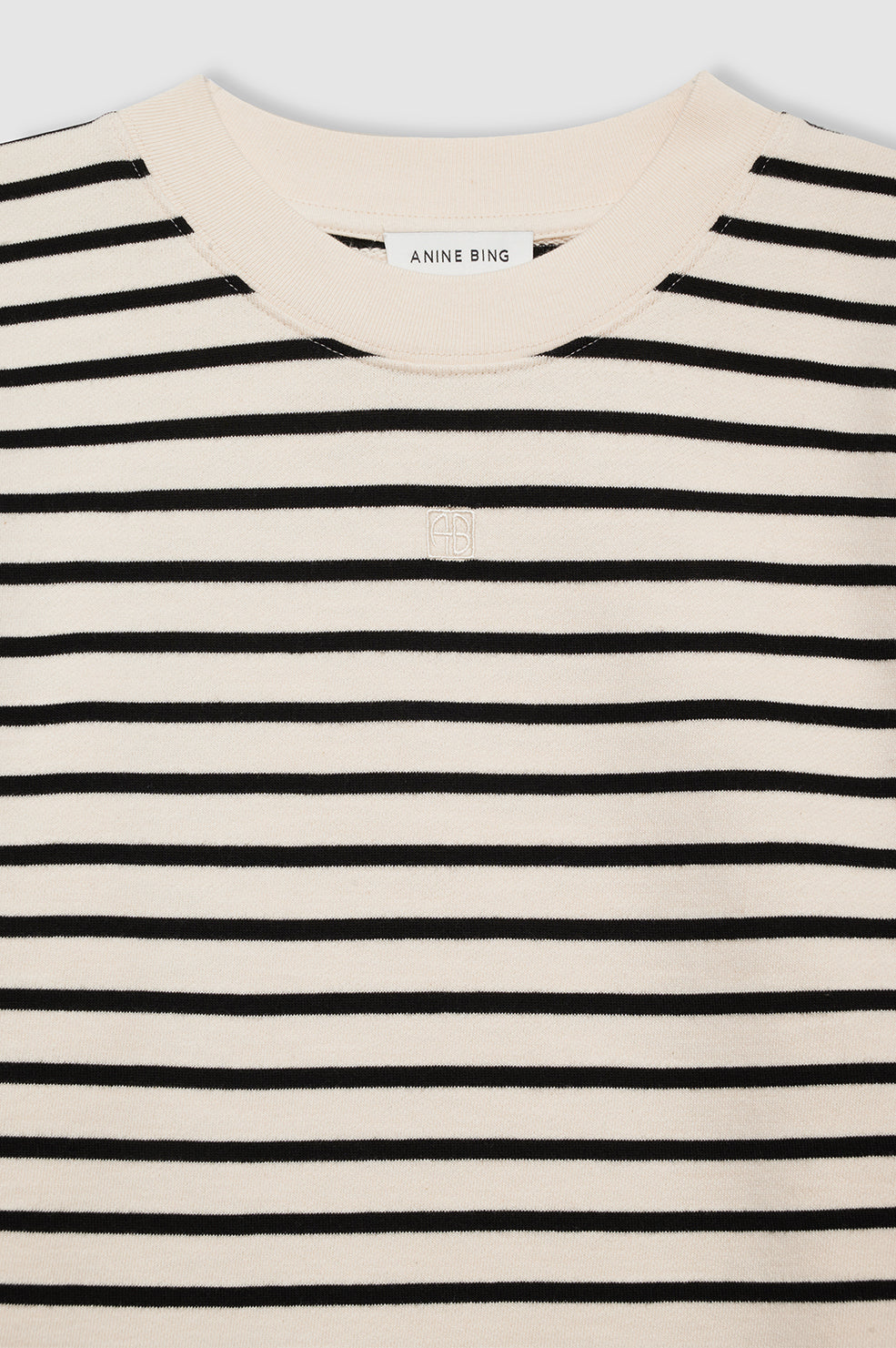 Mona Dress - Black Stripe French Terry View 4