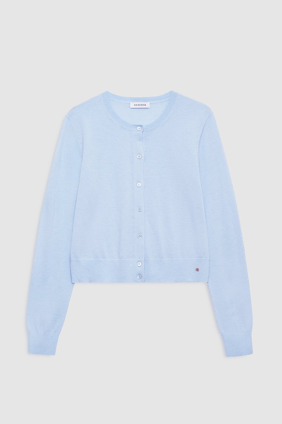 Moni Crop Cardigan - Pale Blue View 3
