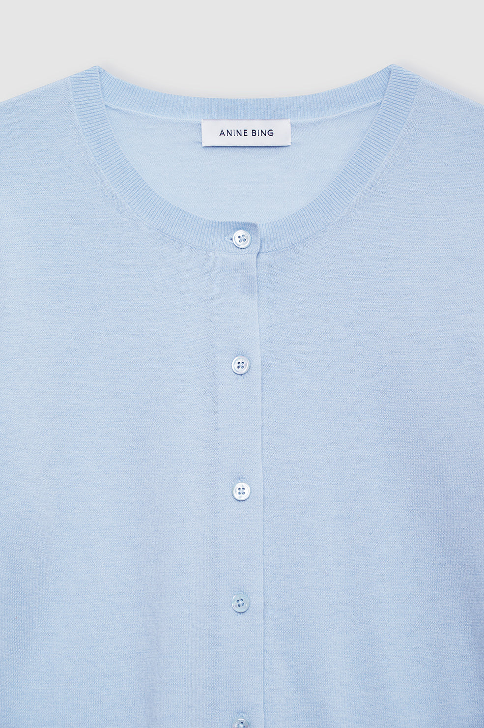 Moni Crop Cardigan - Pale Blue View 4