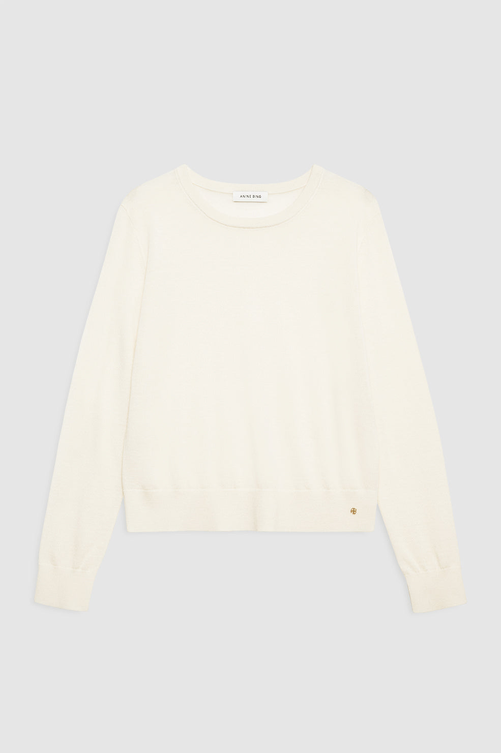 Moni Crop Sweater - Ivory View 3