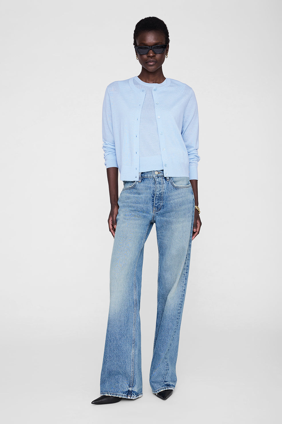 Moni Crop Tank - Pale Blue View 2