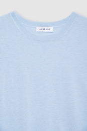 ANINE BING Moni Crop Tank - Pale Blue - detail view