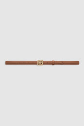 ANINE BING Monogram Belt - Cognac - Front View 