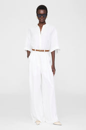 ANINE BING Monogram Belt - Cognac - On Model Front 