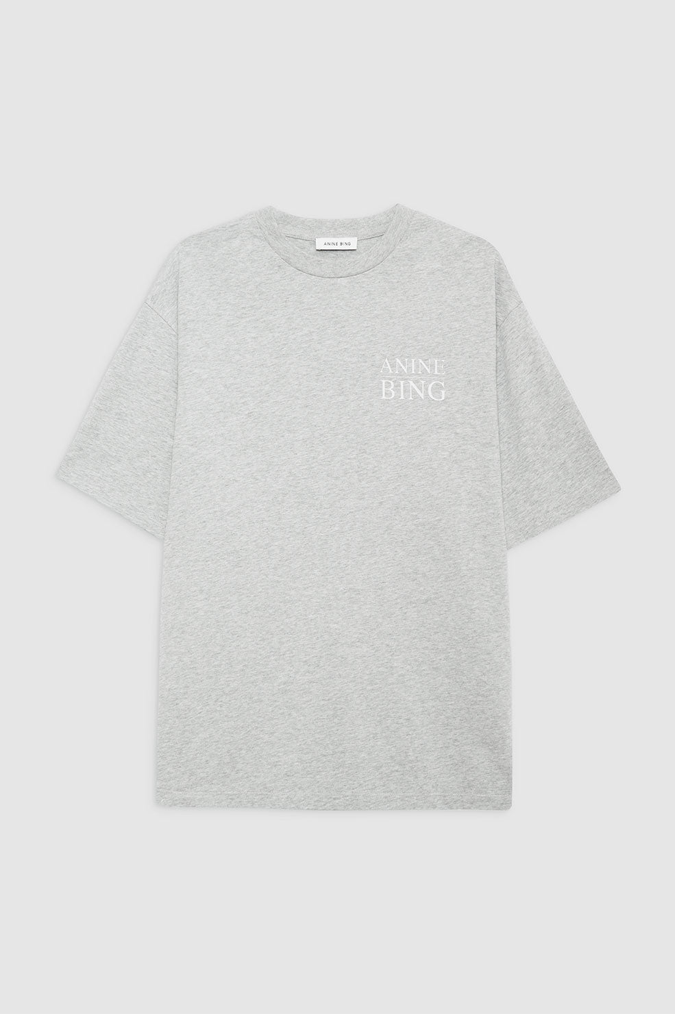 Myers Tee Serif NY - Washed Heather Grey View 3