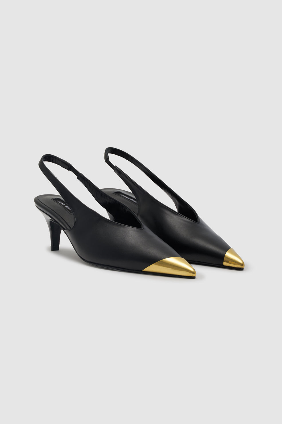Nelly Slingback Metal Toe - Black View 5