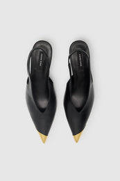 ANINE BING - Nelly Slingback Metal Toe - pair top view