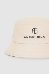 ANINE BING Nicks Bucket Hat - Cool Ivory