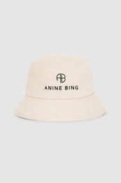 ANINE BING Nicks Bucket Hat - Cool Ivory