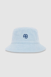 ANINE BING Nicks Bucket Hat - Lucid Blue - front view