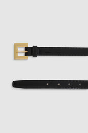 ANINE BING Nicola Belt - Black Patent