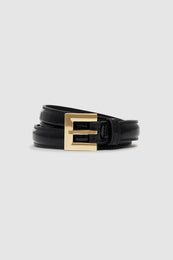 ANINE BING Nicola Belt - Black Patent