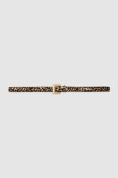 ANINE BING Nicola Belt - Leopard Calf Hair - Front View 