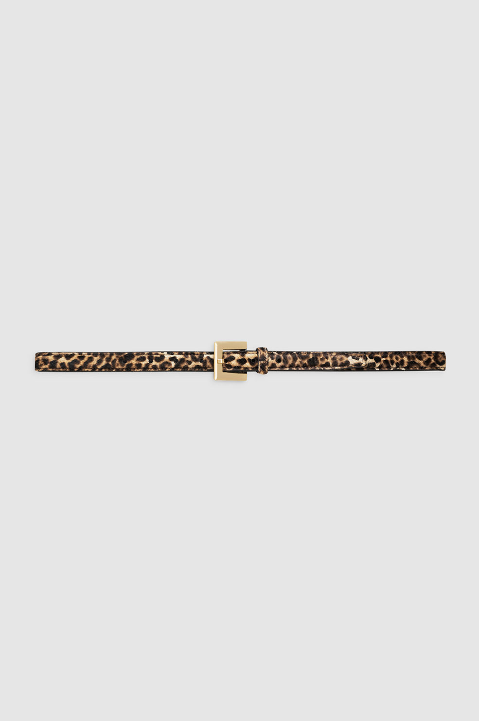 ANINE BING Nicola Belt - Leopard Calf Hair - Front View 