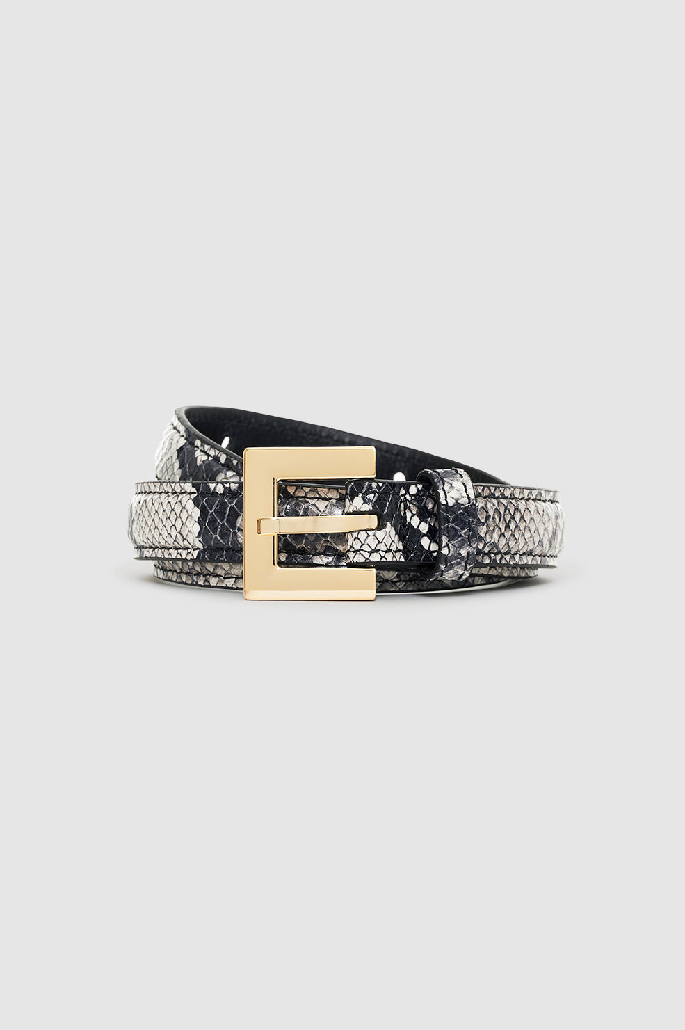 Nicola Belt - Black With Silver View 3