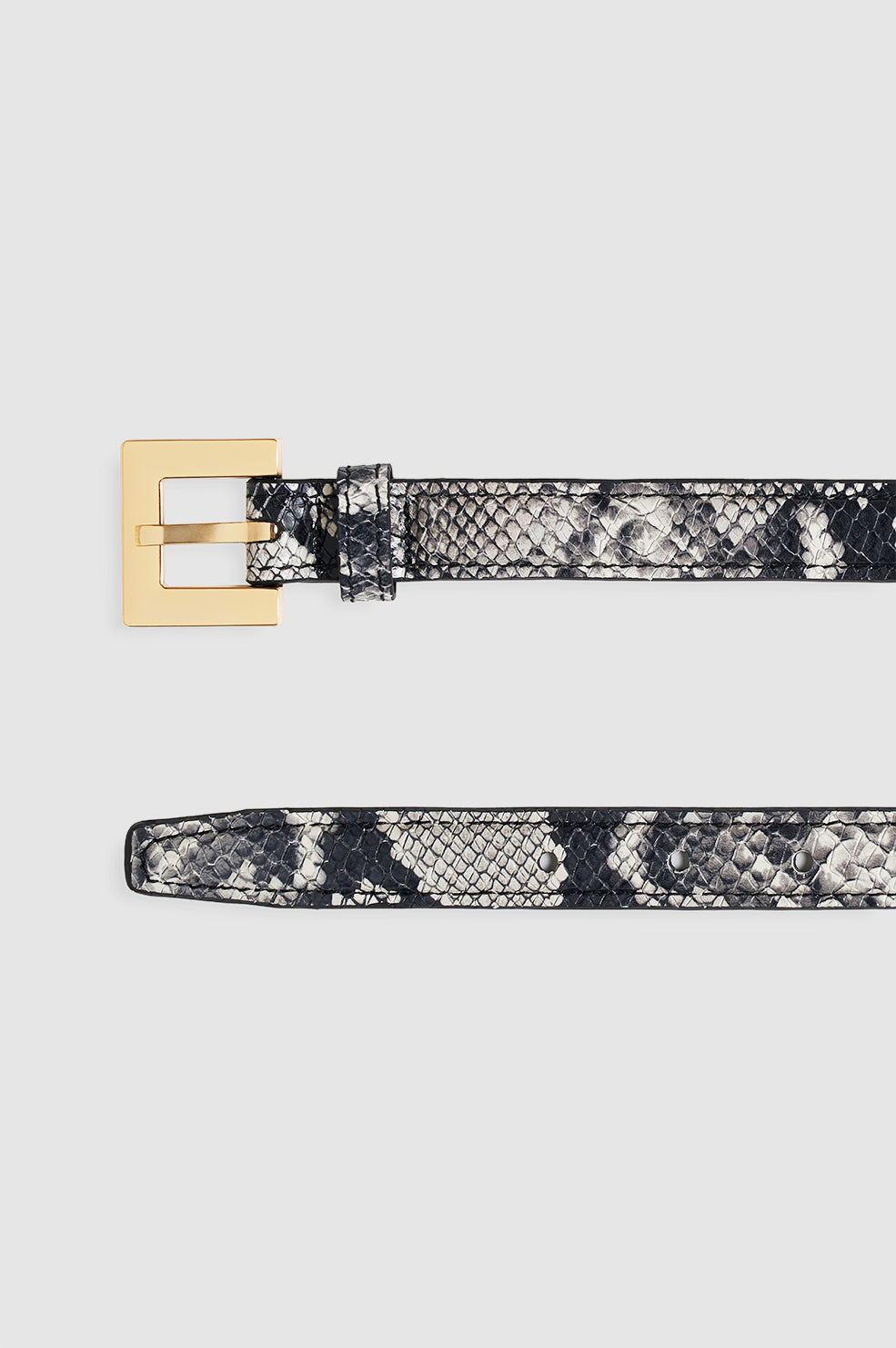 Nicola Belt - Black With Silver View 4