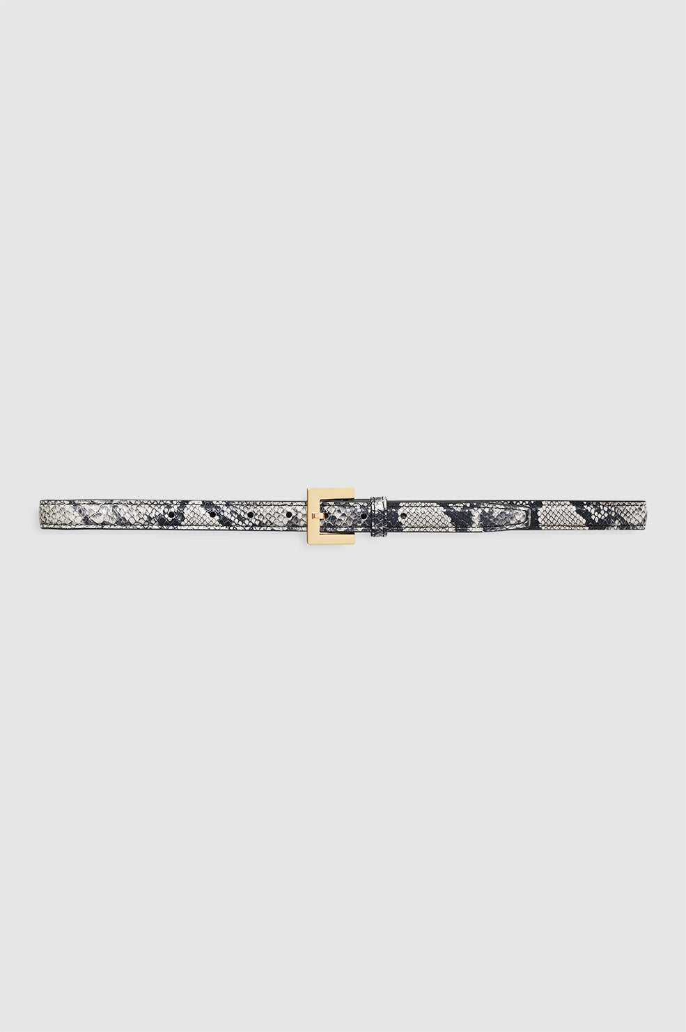 Nicola Belt - Black With Silver View 1
