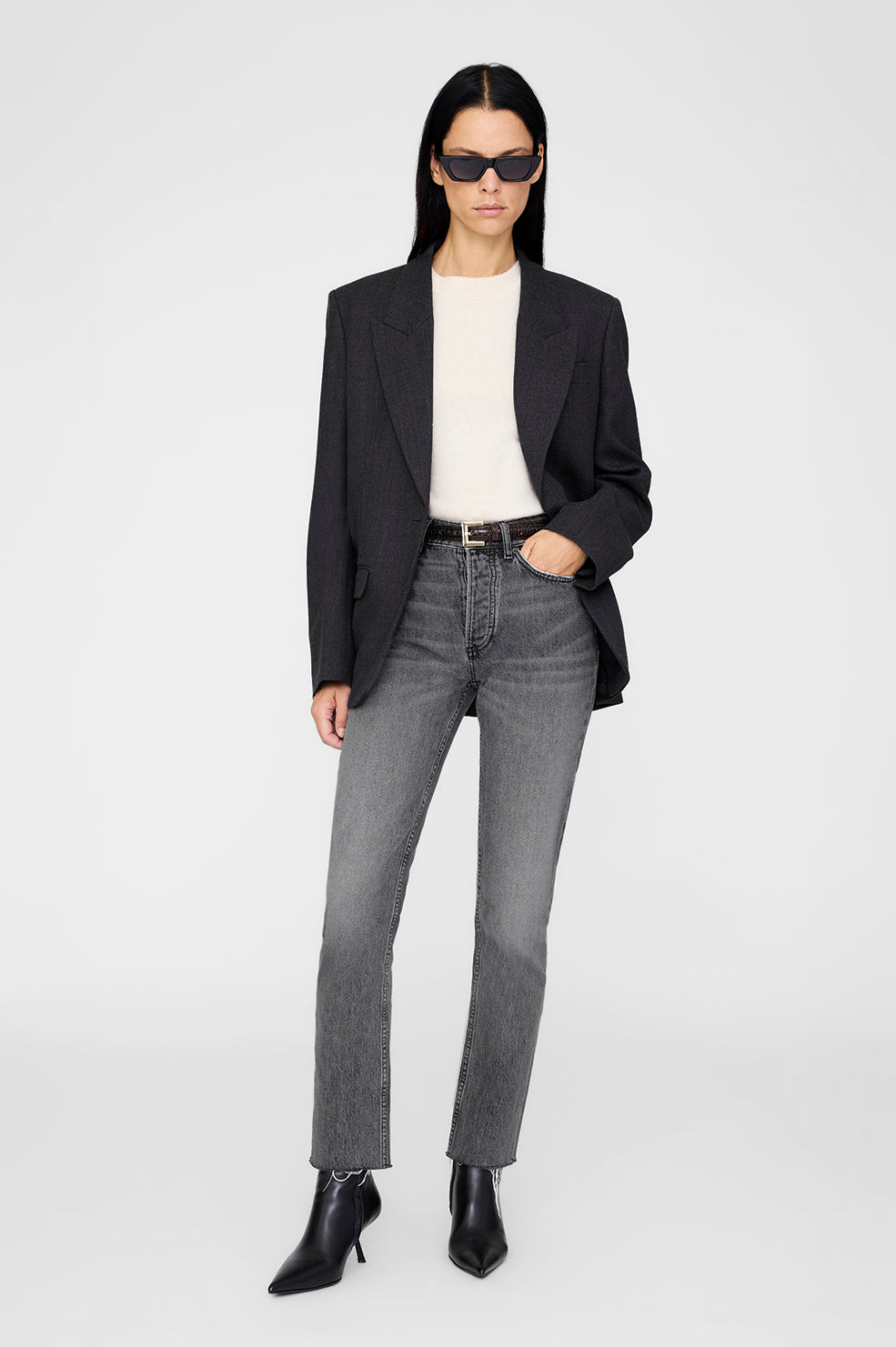 Nicola Belt - Black With Gold View 2