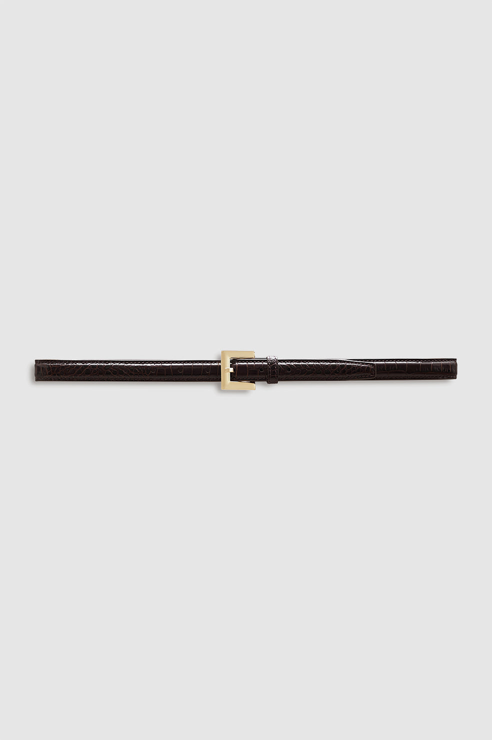 Nicola Belt - Dark Brown Embossed