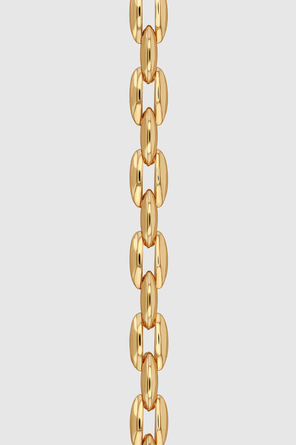 Oval Link Necklace - Gold View 3