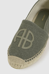 ANINE BING Paloma Espadrilles - Sage - detail view