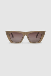 ANINE BING Paris Sunglasses - Dark Olive - Front View